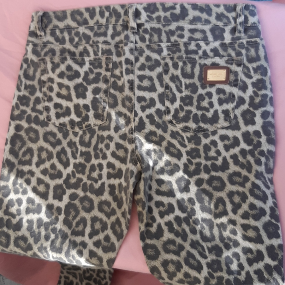Michael kors lepord print Jean's sz10 womans - Picture 5 of 9